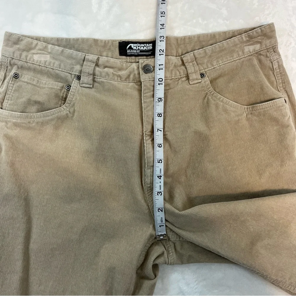 Men’s Mountain Khakis Crest Cord Corduroy‎ Pants Khaki Relaxed 36X29